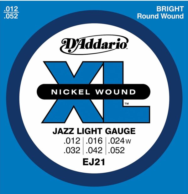 DADDARIO EJ21 JAZZ LIGHT GAUGE 12-52