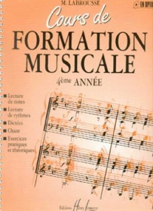 Cours de Formation Musicale - Volume 4 -Marguerite Labrousse