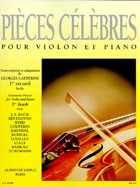 PIÈCES CÉLÈBRES - Vol. 1 Sélection/arrangt CATHERINE Georges